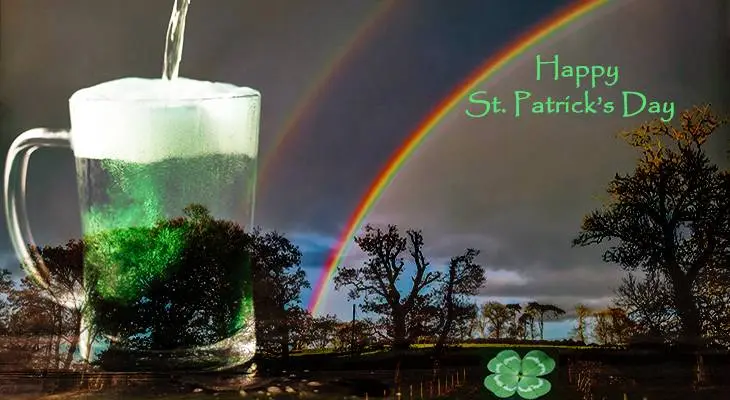 happy st patricks day, four leaf clover, shamrock, rainbows, belfast, ireland,&nbsp;
