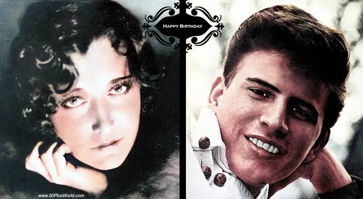 birthday wishes, happy birthday, greeting card, born april 26, famous birthdays, dorothy sebastian, bobby rydell, film stars, actress, actor, singer, hit songs, wild one, volare, movies, bye bye birdie, they never come back, our blushing brides, spite marriage