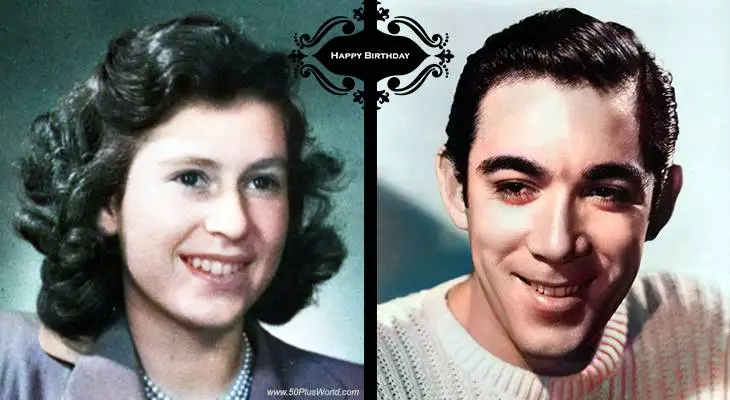 birthday wishes, happy birthday, greeting card, born april 21st, famous birthdays, queen elizabeth, anthony quinn, mexican actor, movie star, zorba the greek, the guns of navarone, british royalty, english monarch, academy awards