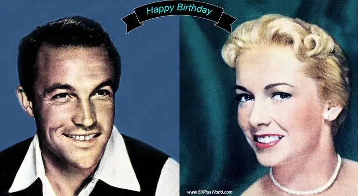 birthday wishes, happy birthday, greeting card, born august 23, famous birthdays, gene kelly, vera miles, film stars, classic movies, psycho, an american in paris, brigadoon, the searchers, the wrong man, singin in the rain, the fbi story