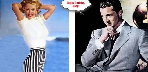 january 1st birthdays, born on january 1, carole landis, american singer, actress, dana andrews, actor, movie star, films, four jills in a jeep, i wake up screaming, laura, the best years of our lives, elephant walk, road show