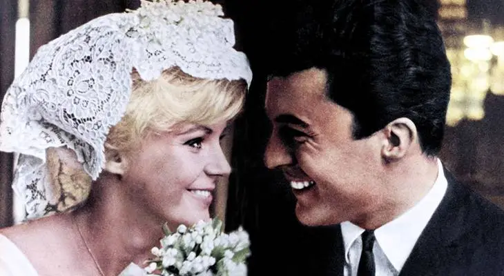 james darren, american singer, actor, movie star, evy norlund, danish model, miss denmark, 1960, celebrity wedding,&nbsp;