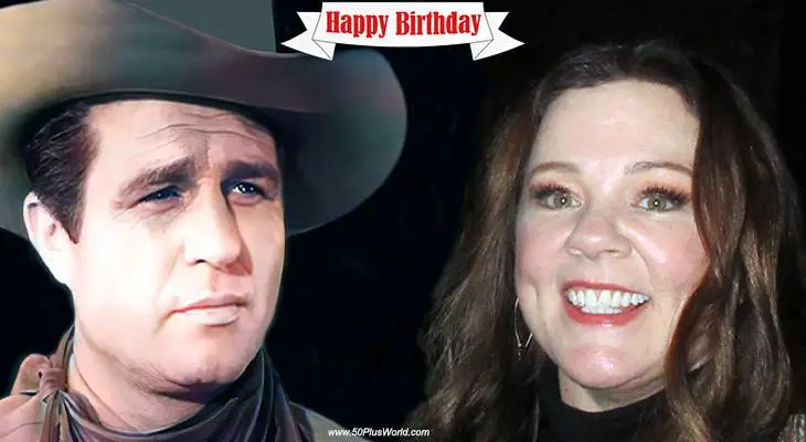 birthday wishes, happy birthday, greeting card, born august 26, famous birthdays, jim davis, melissa mccarthy, actor, actress, westerns, comedy, tv shows, stories of the century, dallas, rescue 8, mike and molly, gilmore girls, film stars, classic movies, winter meeting, the heat, bridesmaids