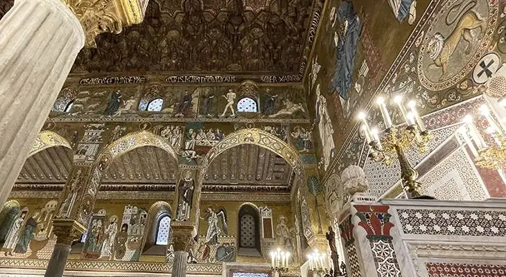 palatine chapel, mosaics, medieval, middle ages, bible stories, gold, gilt, palermo, sicily, southern italy, cappella palatina,&nbsp;