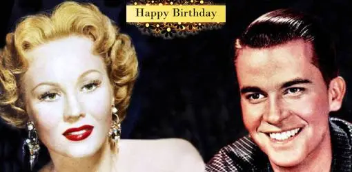 birthday wishes, happy birthday, greeting card, born november 30, famous birthdays, virginia mayo, dick clark, american actress, dancer, classic movies, a song is born, the silver chalice, white heat, the best years of our lives, dj, host, producer, radio, tv shows, american bandstand, new years rockin eve