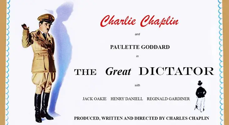 1940 october, classic movies, 1940s comedies, charlie chaplin films, the great dictator, actors, movie stars, charles chaplin, director, producer, screenwriter, paulette goddard, jack oakie, henry daniell, reginald gardiner