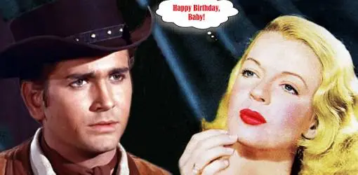 birthday wishes, happy birthday, greeting card, born october 31, famous birthdays, michael landon, dale evans, film star, actor, actress, tv shows, the roy rogers show, bonanza, little house on the prairie, highway to heaven, westerns, movies, dont fence me in, my pal trigger, songwriter, director