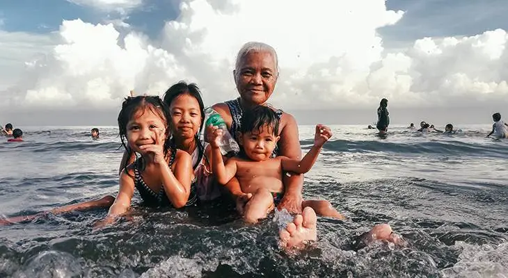 seniors, older adults, vacation, beach