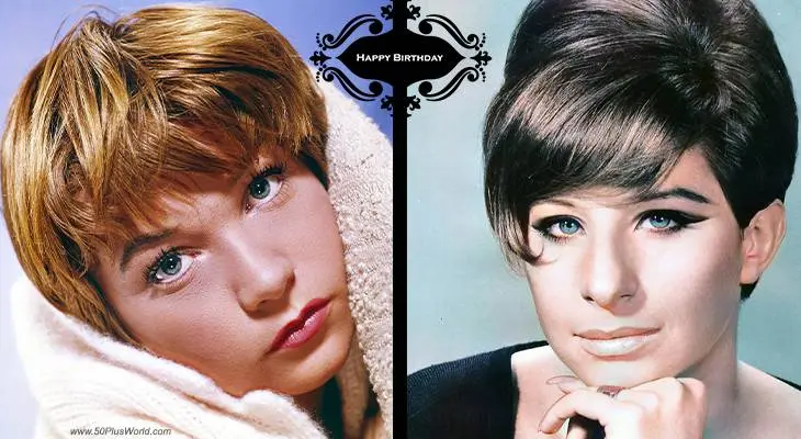 birthday wishes, happy birthday, greeting card, born april 24, famous birthdays, shirley maclaine, barbra streisand, academy awards, best actress, movies, terms of endearment, the way we were, funny girl, a star is born, the apartment, what a way to go, singer, hit songs, people, evergreen