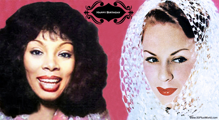 birthday wishes, happy birthday, greeting card, born december 31, famous birthdays, singers, donna summer, disco, grammy award, macarthur park, hot stuff, last dance, evelyn knight, a little bird told me, powder your face with sunshine, chickery chick