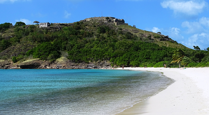 antigua history, caribbean island, points of interest, deep bay beach, fort barrington,&nbsp;