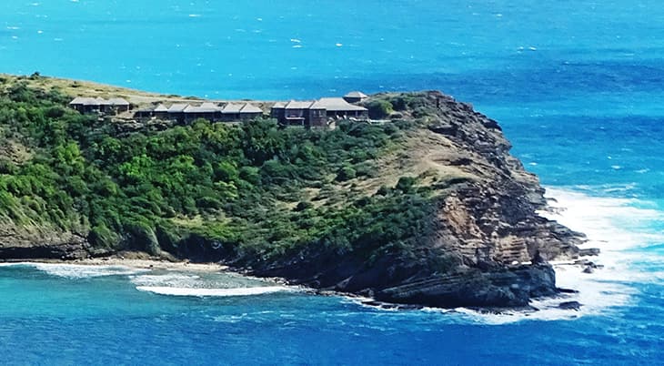 antigua, caribbean island, standfast point, eric clapton house closeup