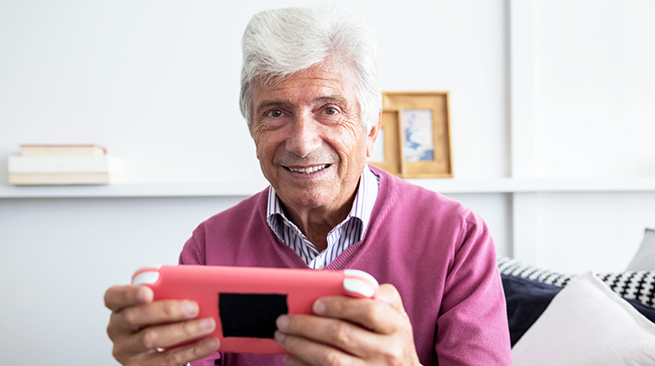 gifts, presents, dad, father, older adults, senior men, men age 50 plus, birthdays, christmas, fathers day, new technology, tablet, smart home devices,
